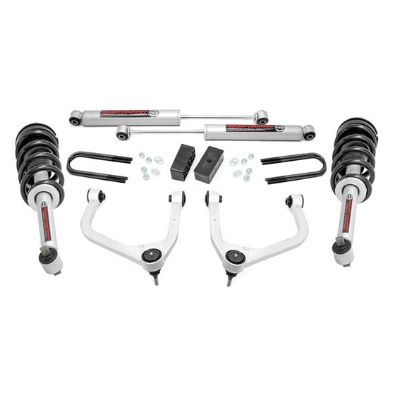 3.5 Inch Lift Kit Mono Leaf Rear N3 Struts GMC Sierra 1500 (19-24) (28831) 1