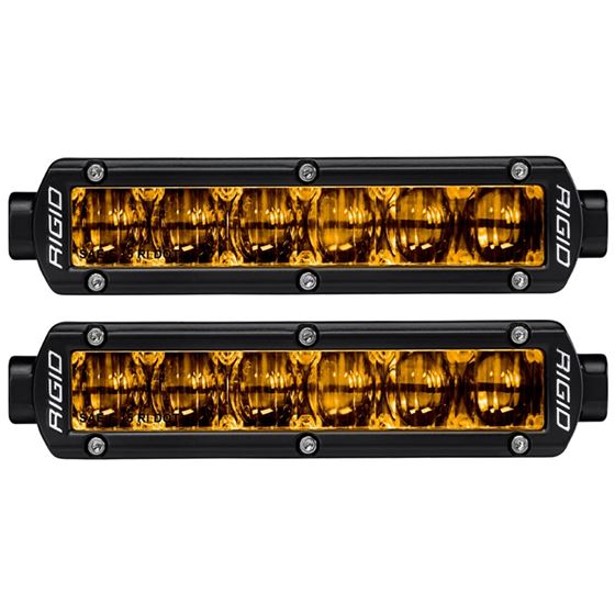 SAE J583 Compliant Selective Yellow Fog Light Pair Sr-Series Pro 6 Inch Street Legal Surface Mount 1