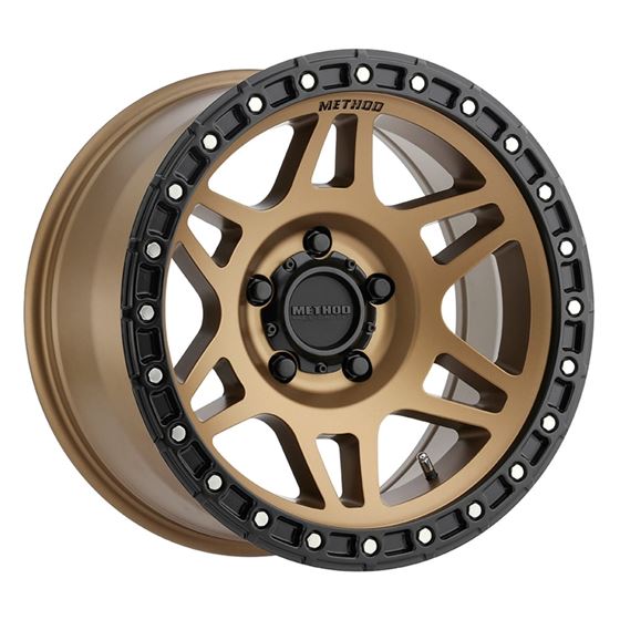 MR312 17x9 -12mm Offset 5x5 71.5mm Centerbore Method Bronze/Black Street Loc 1