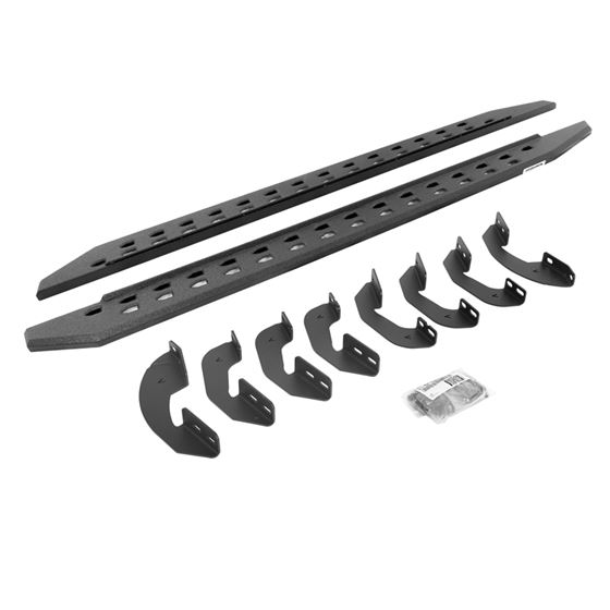 RB20 Slim Line Running Boards w Brackets Kit - Double Cab Only (69441580ST) 1