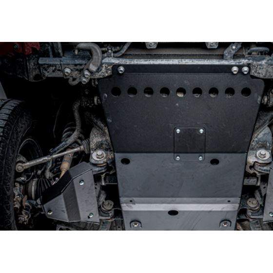 2016Present Toyota Tacoma Complete Skid Plate Collection  Steel Raw Cali Raised LED 1