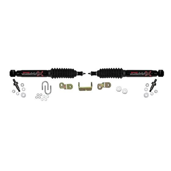 Steering Stabilizer Dual Kit Black  Dual Kit Can Only Be Used wSkyjacker Suspension Lift For 1500HD