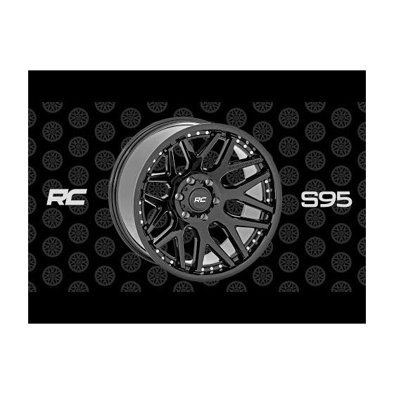 95 Series Wheel - Machined One-Piece - Gloss Black - 20x10 - 6x5.5 - -25mm (95201012M)