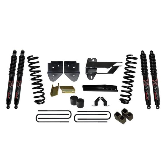 Lift Kit 4 Inch Lift 1719 Ford F250 Super Duty Includes Front Coil Springs Bump Stop Spacers Relocat