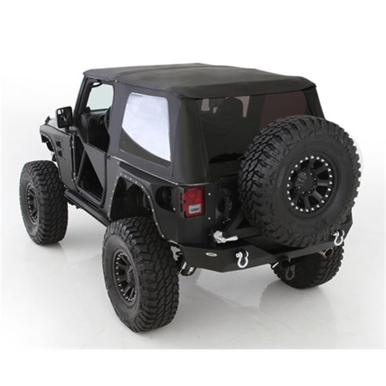 Bowless Combo Top Kit W/Tinted Windows -Black Diamond 07-18 Wrangler(JK) 2 Door (9073135K) 1