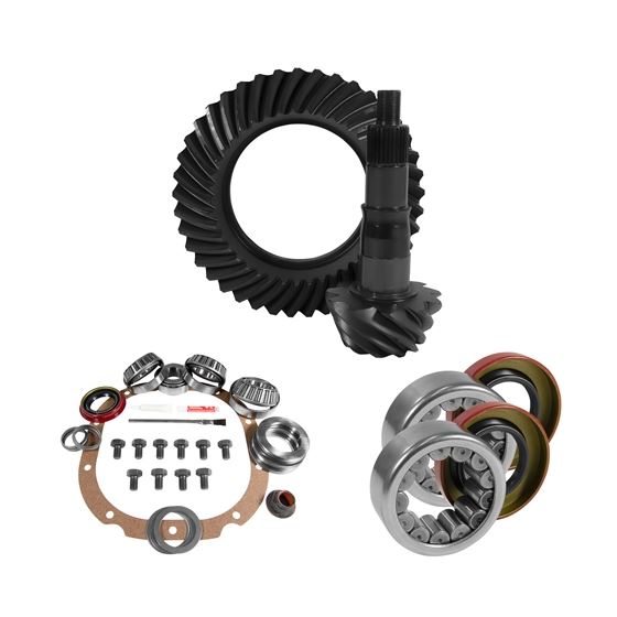 8.8" Ford 3.73 Rear Ring and Pinion Install Kit 2.99" OD Axle Bearings and Seals 1