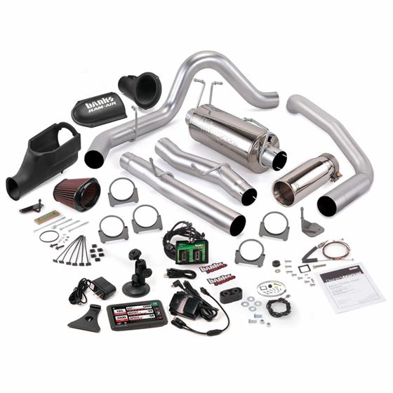Stinger Bundle Power System W/Single Exit Exhaust Chrome Tip 5 Inch Screen 03-06 Ford 6.0L Excursion