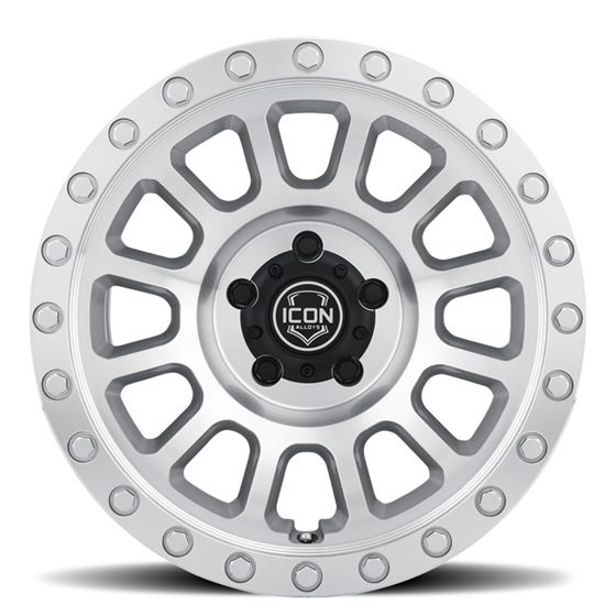 Hulse Silver Machined 17 x 8.5 / 5 x 5 -6mm Offset 4.5" BS (8017857345SM) 3