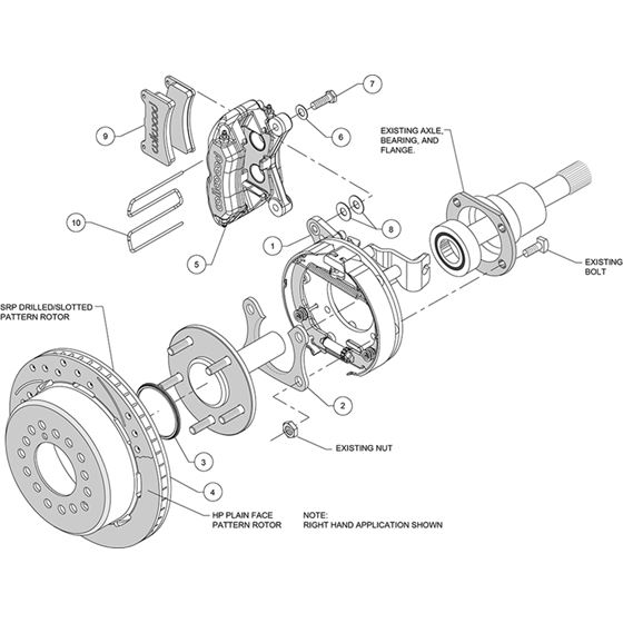 Forged Dynapro Low-Profile Dust Seal Rear Parking Brake Kit 3