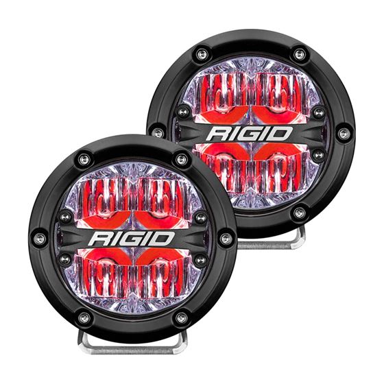360-Series 4 Inch Led Off-Road Drive Beam Red Backlight Pair 1
