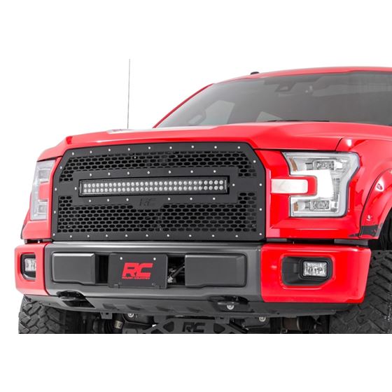 Mesh Grille 30" Dual Row LED Black Ford F-150 2WD/4WD (2015-2017) (70193) 1