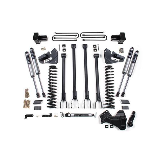 4 Inch Lift Kit w/ 4-Link - Ford F350 Super Duty DRW (17-19) 4WD - Gas (1578FS)