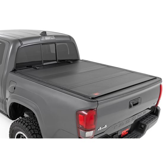 Hard Tri-Fold Flip Up Bed Cover - 5 and #039; Bed - Toyota Tacoma 2WD/4WD (16-23) (49420500) 1