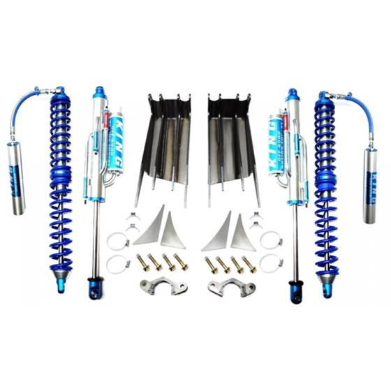 Jeep JK Front D30/D44 Double Throw Down Coilover/Bypass System With 12.0 Inch Travel Shocks 07-18 Wr
