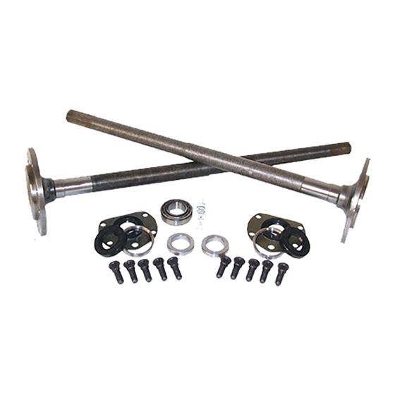 One Piece Short Axles For Model 20 76-3 Cj5 And 76-81 CJ7 With Bearings And 29 Splines Kit Yukon Gea