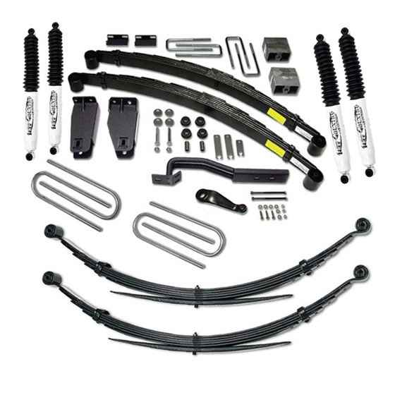 6 Inch Lift Kit 97 Ford F250 with Rear Leaf Springs and SX8000 Shocks Fits with 351 Engine Tuff Coun