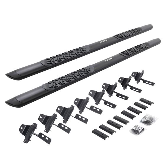 V-Series V3 Aluminum Side Steps and Mounting Brackets Kit - Textured Black (V3451687T) 1