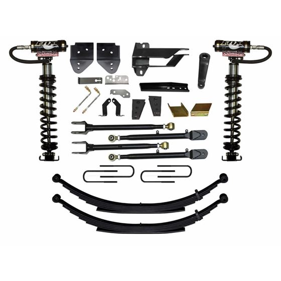 Suspension Lift Kit wShock 85 Inch Lift Class II 4Link Sys Incl Front Coil Over Shocks Rear Leaf Spr
