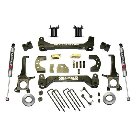 Suspension Lift Kit wShock 6 Inch Lift 0719 Toyota Tundra Incl Front Strut Spacers Rear Block Kit An