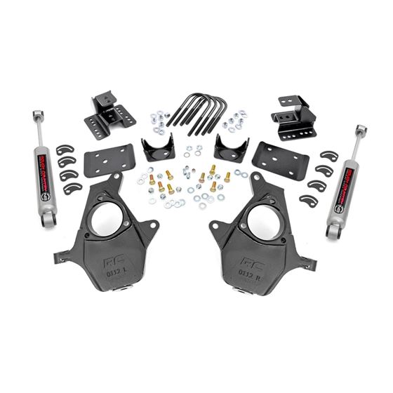 2 Inch Lowering Kit 4 Inch Rear Lowering Alum/Stamped Knuckle Chevy/GMC 1500 (14-18) (71630) 1