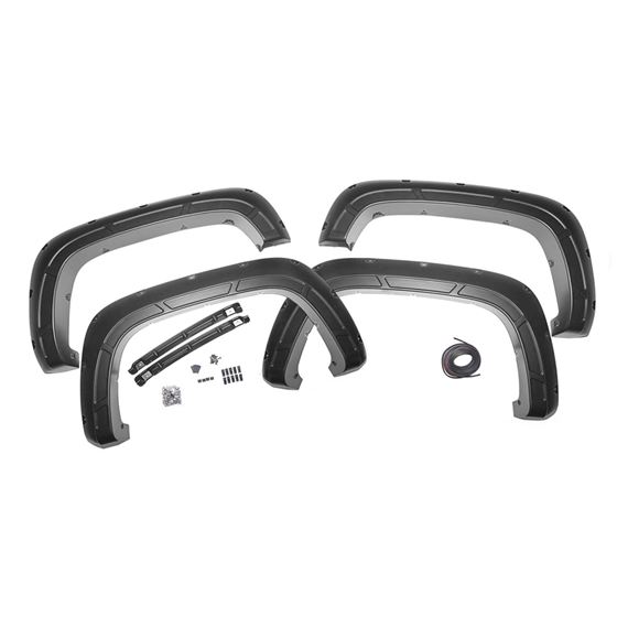 Fender Flares Defender G9K Satin Steel Chevy Silverado 2500 HD/3500 HD (20-24) (A-C12011-G9K) 1