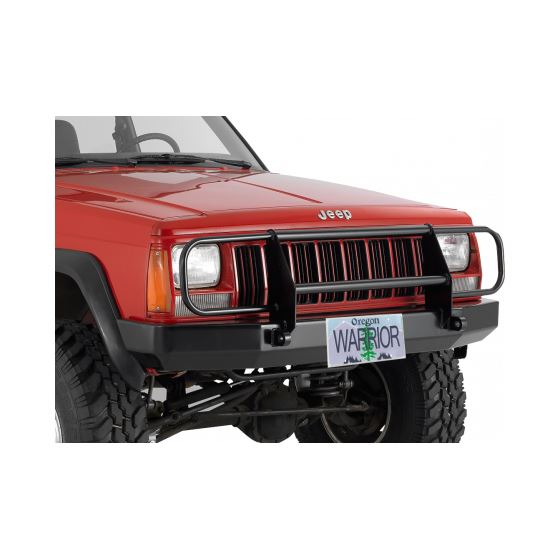 Jeep XJ Front Rock Crawler Bumper w/ Brushguard and D-Ring MountsGen1 1