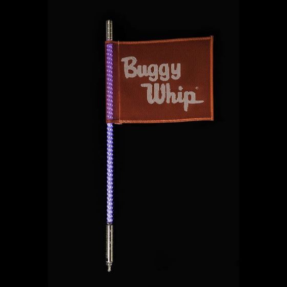 Buggy Whip 4 Blue LED Whip Threaded 1