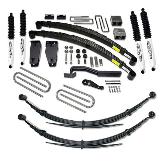 6 Inch Lift Kit 8087 Ford F250 with Rear Leaf Springs and SX8000 Shocks Fit with 351 Engine Tuff Cou