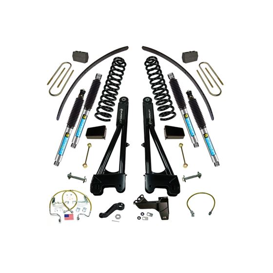 8 Lift Kit 0810 F250F350 4WD Dsl w Replacement Radius Arms w Bil Shocks 1