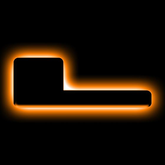 Universal Illuminated LED Letter Badges - Matte Black Surface Finish - L (3141-L-005) 1