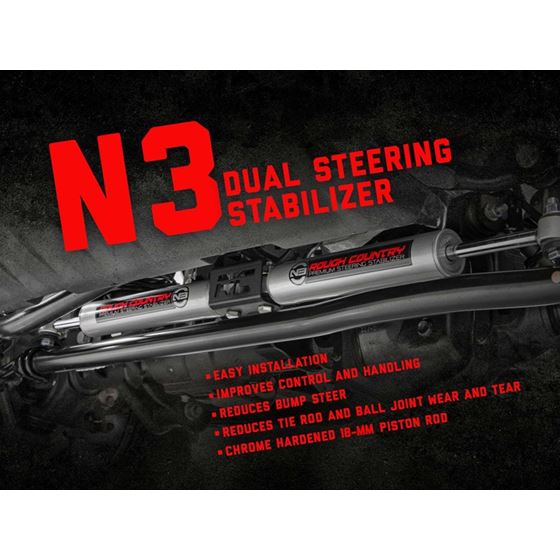 N3 Steering Stabilizer Dual Toyota 4Runner/Truck 4WD (1986-1995) (8735430) 3