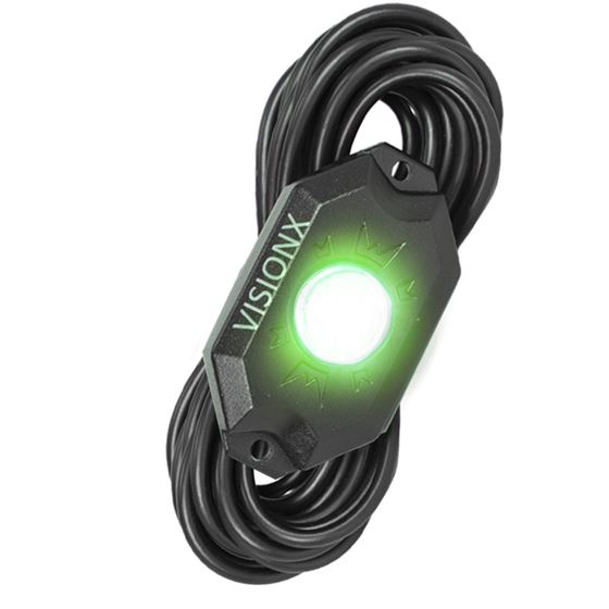 9 Watt LED Rock Light Single Pod Green (9929279) 1 2