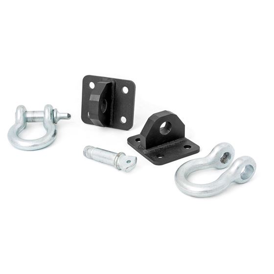 D Ring Shackles and Mounts TJ Stubby XJ Winch Jeep Cherokee XJ (84-01)/Wrangler TJ (97-06) (1058) 1