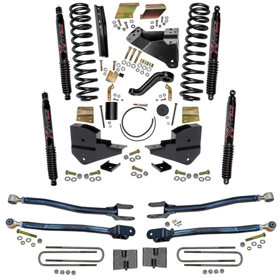 6 in. Suspension Lift Kit with 4-Link Conversion and Black MAX Shocks. (F236024K-B) 1