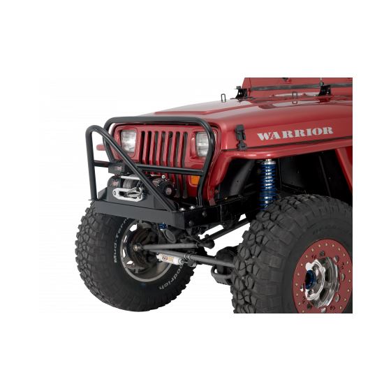 Jeep YJ Winch Plate w/ Grill Hoop and Stinger Brushguard 1