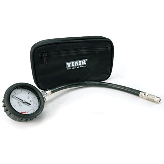 25 Tire Gauge wHose 0 to 100 PSI with Storage Pouch 1