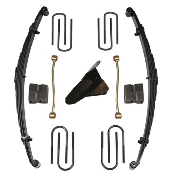 Lift Kit 4 Inch Lift 0004 Ford F350F250 Super Duty Gas Includes Front Leaf Springs Track Bar Bracket