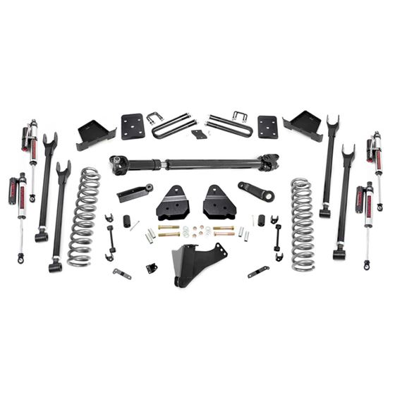 6 Inch Ford 4-Link Suspension Lift Kit w/Front Drive Shaft 17-19 F-250 4WD Diesel w/Overloads Rough