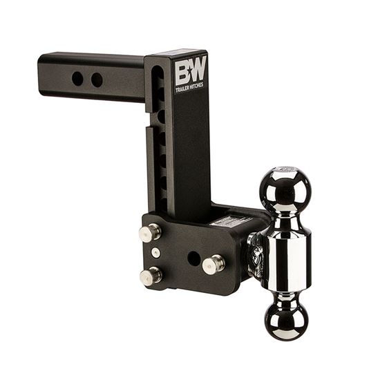 B and W Tow And Stow Dual Ball 2 Adj Ball Mount 7 Drop/7-1/2 Rise Black (TS10040B)