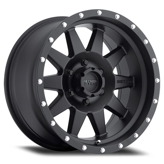 MR301 The Standard 17x8.5 +25mm Offset 6x4.5 83mm Centerbore Matte Black 1