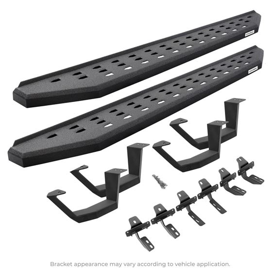 RB20 Running Boards W/Mounting Brackets 2 Pairs Drop Steps Kit -Double Cab Only (6944328020T) 1