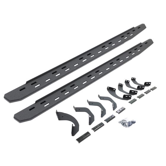 RB30 Slim Line Running Boards with Bracket Kit - Double Cab Only (69643580ST) 1