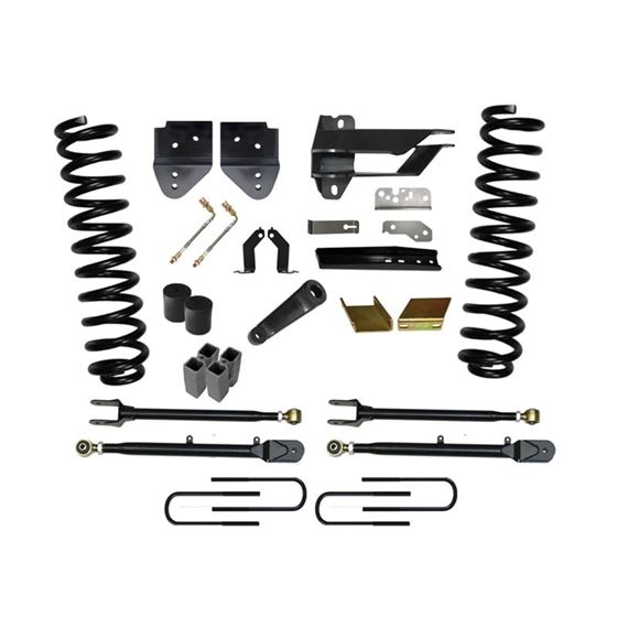 Lift Kit 6 Inch Lift Class II 4Link System 1719 Ford F350 Super Duty Includes Front Coil Springs Tra