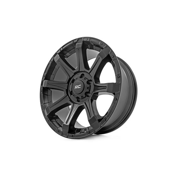 81 Series Wheel One-Piece Semi Gloss Black 20x10 8x180 -19mm (81201806) 3