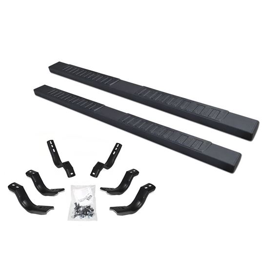 Go Rhino 6&quot; OE Xtreme II Textured Black SideSteps Kit - Bars + Brackets (Diesel Only)