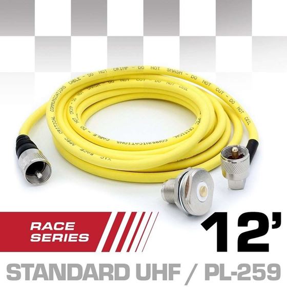 12 Ft Antenna Coax Cable Kit - RACE SERIES by Rugged Radios 1