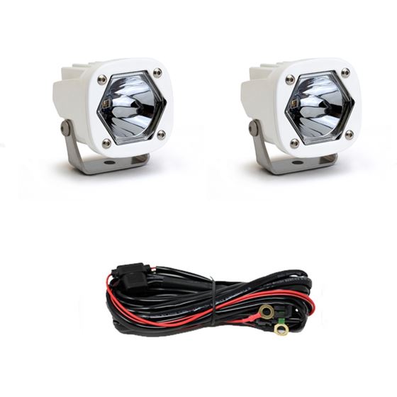 LED LIght Pods S1 Spot Laser White Pair 1