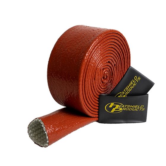 Fire Heat Shield Sleeve 1-1/4 Id X 1 Ft Red (210019) 1