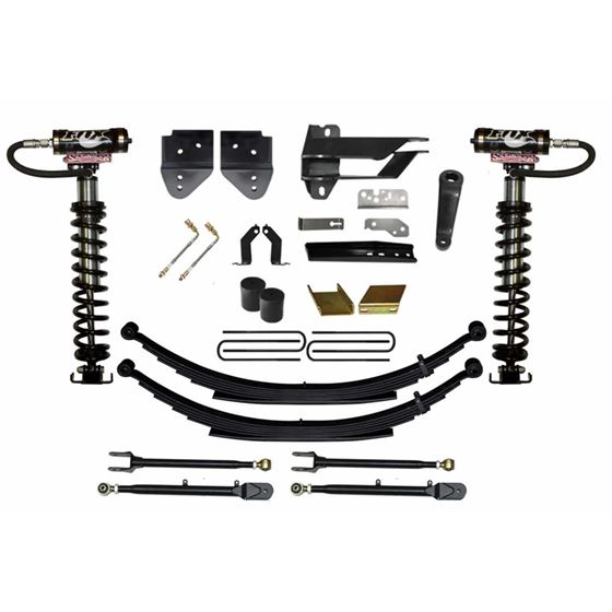 Suspension Lift Kit wShock 6 Inch Lift Class II 4Link System Incl Front Coil Springs Track BarRadius