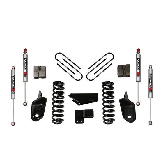 Suspension Lift Kit wShock M95 Performance Shocks 4 Inch Lift Incl Front Coil Springs Brackets Rear